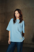 Patch Tee Dusty Blue