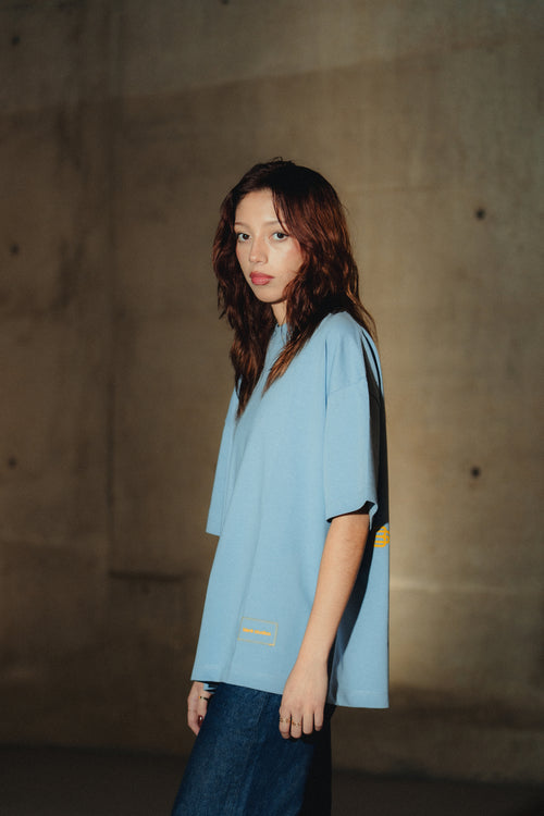 Patch Tee Dusty Blue