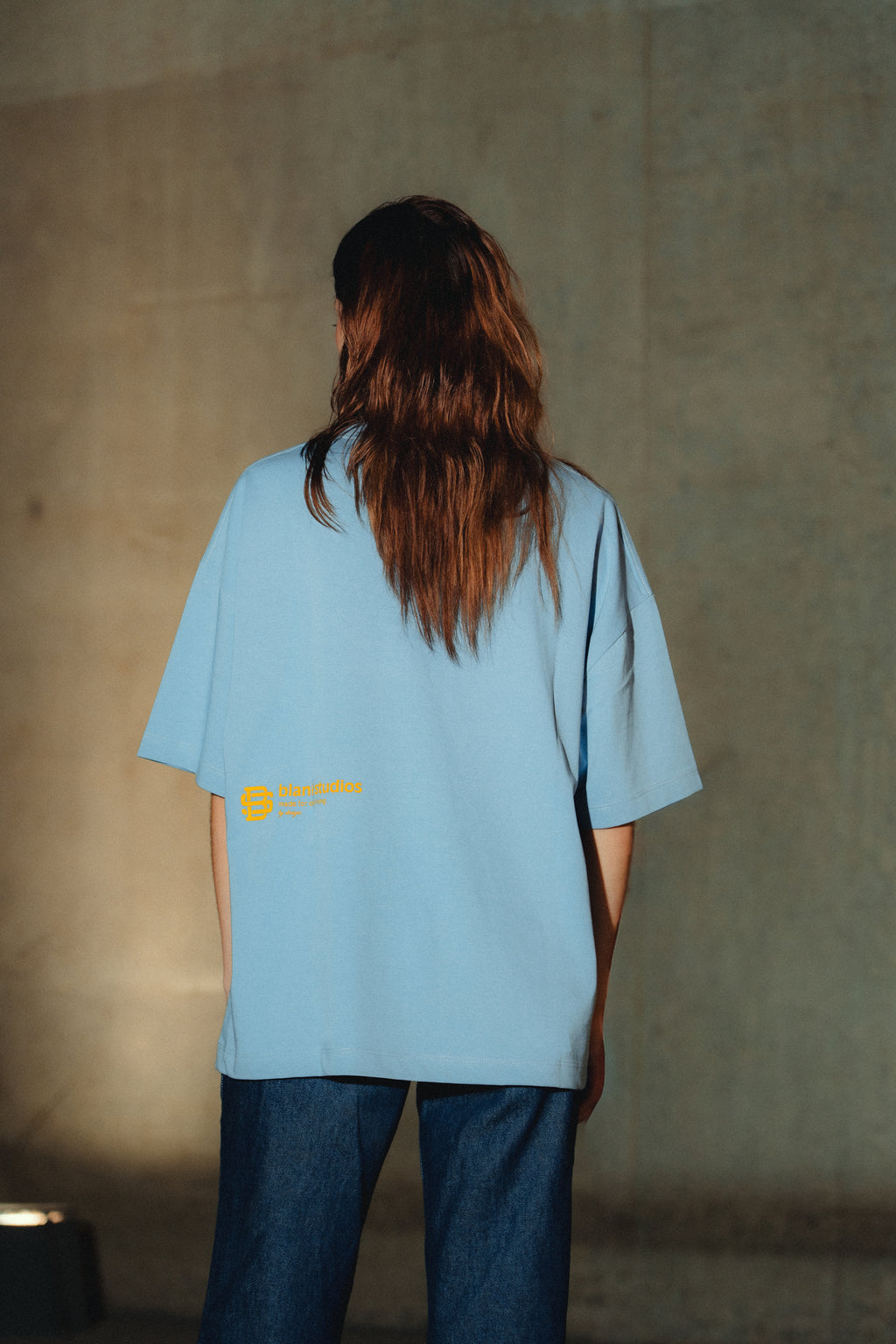 Patch Tee Dusty Blue