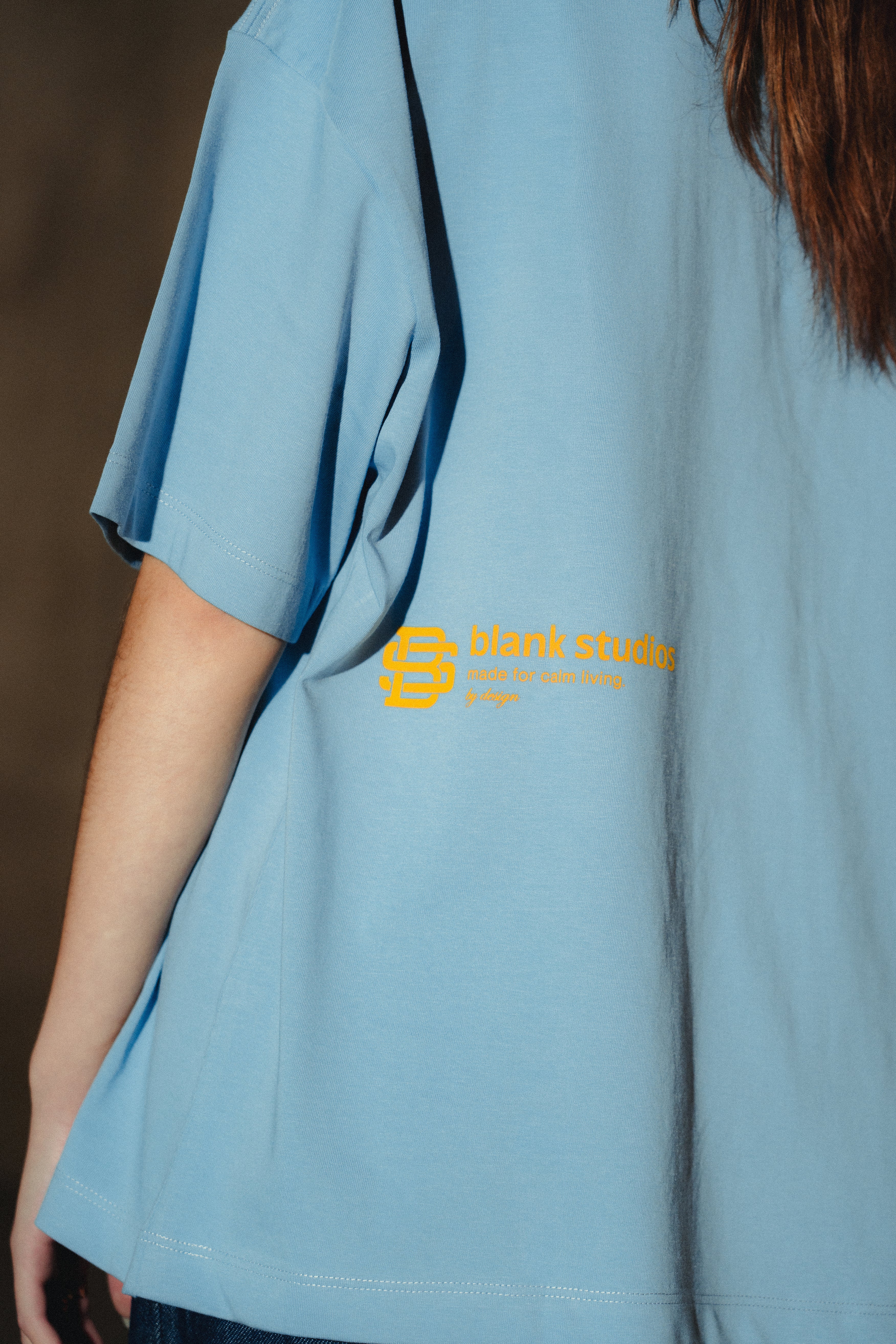 Patch Tee Dusty Blue