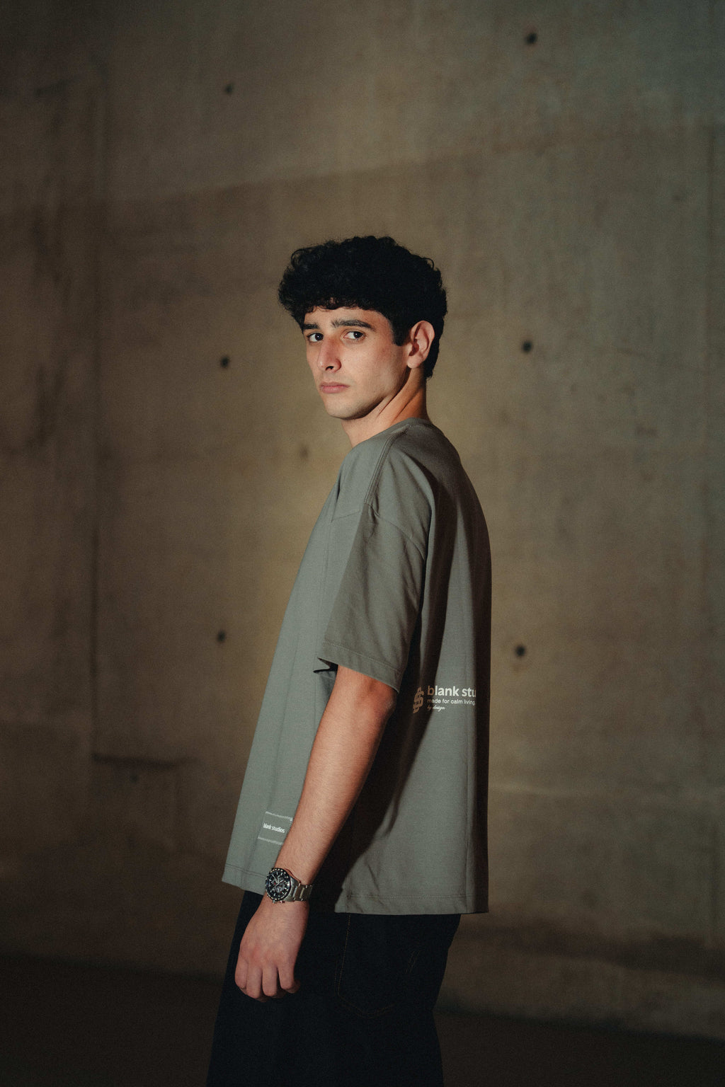 Patch Tee Stone Grey