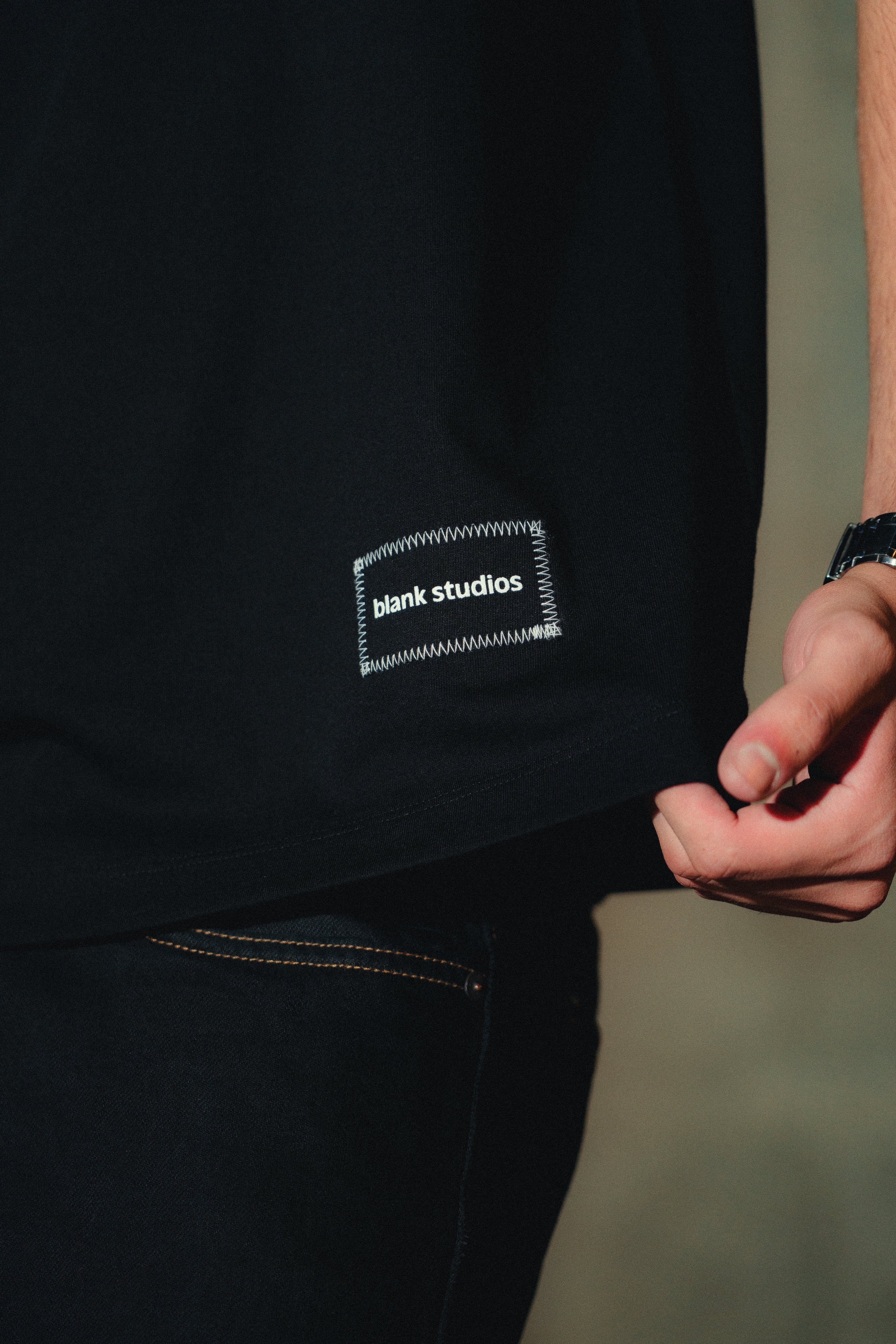 Patch Tee Deep Black